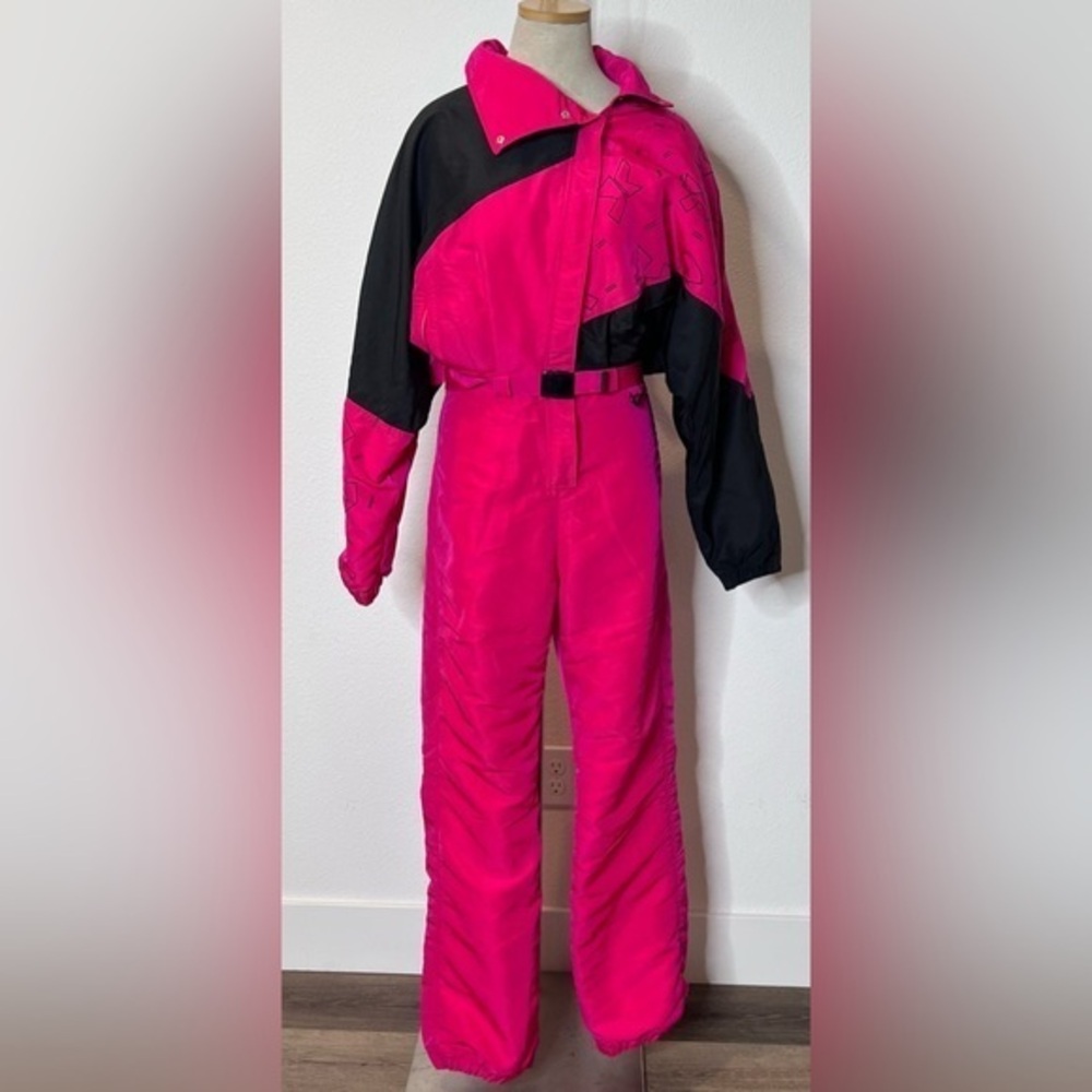NILS Vintage Pink/Black Snowsuit